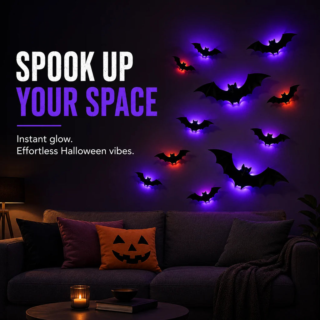 Spookwing – Glowing Purple Bat LED Lights